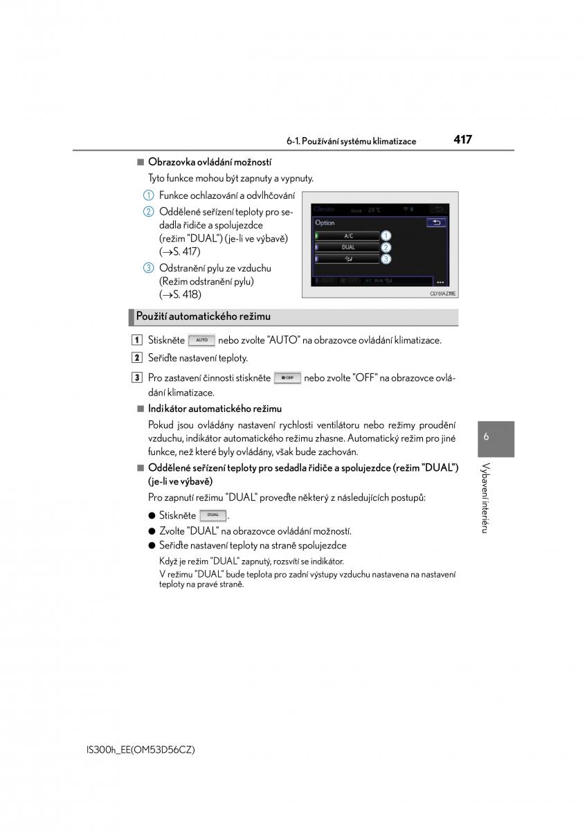 Lexus IS300h III 3 navod k obsludze / page 417