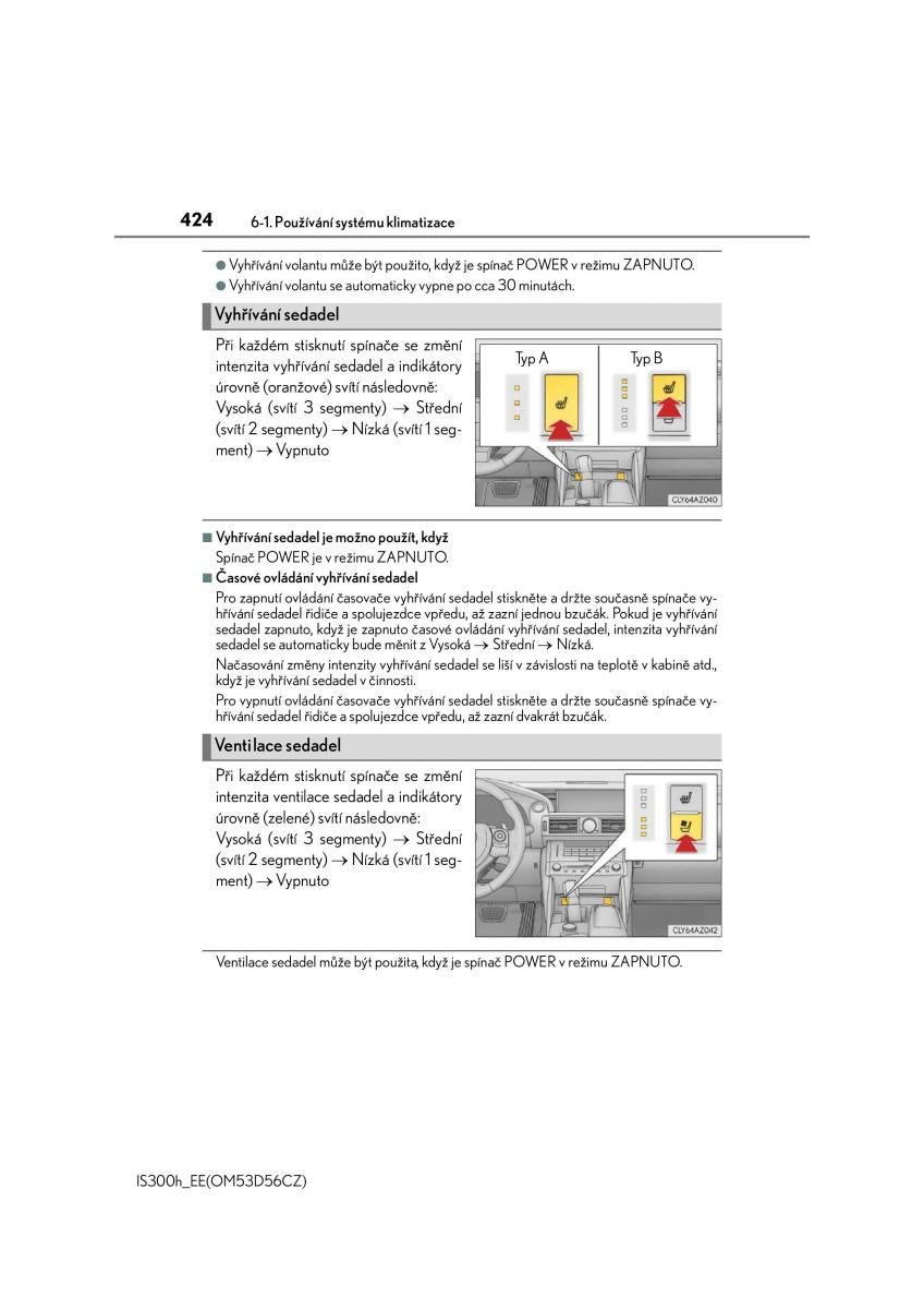 Lexus IS300h III 3 navod k obsludze / page 424