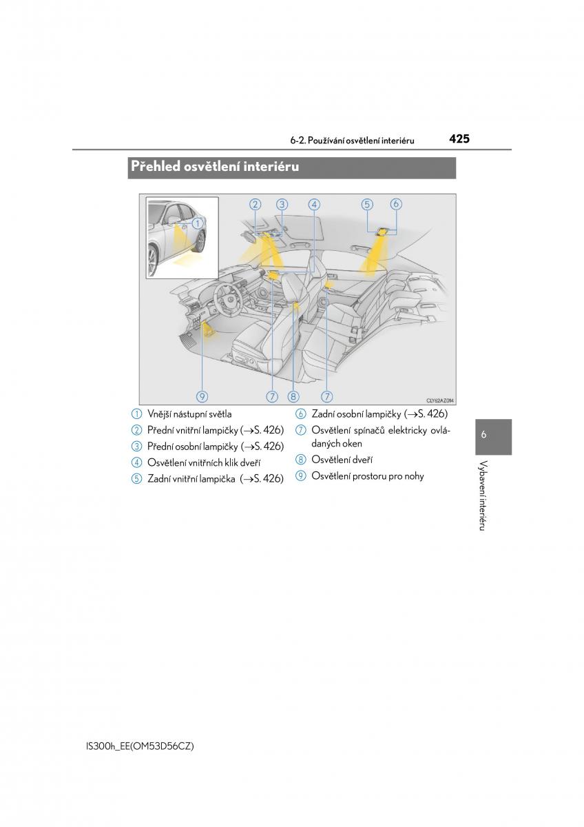 Lexus IS300h III 3 navod k obsludze / page 425
