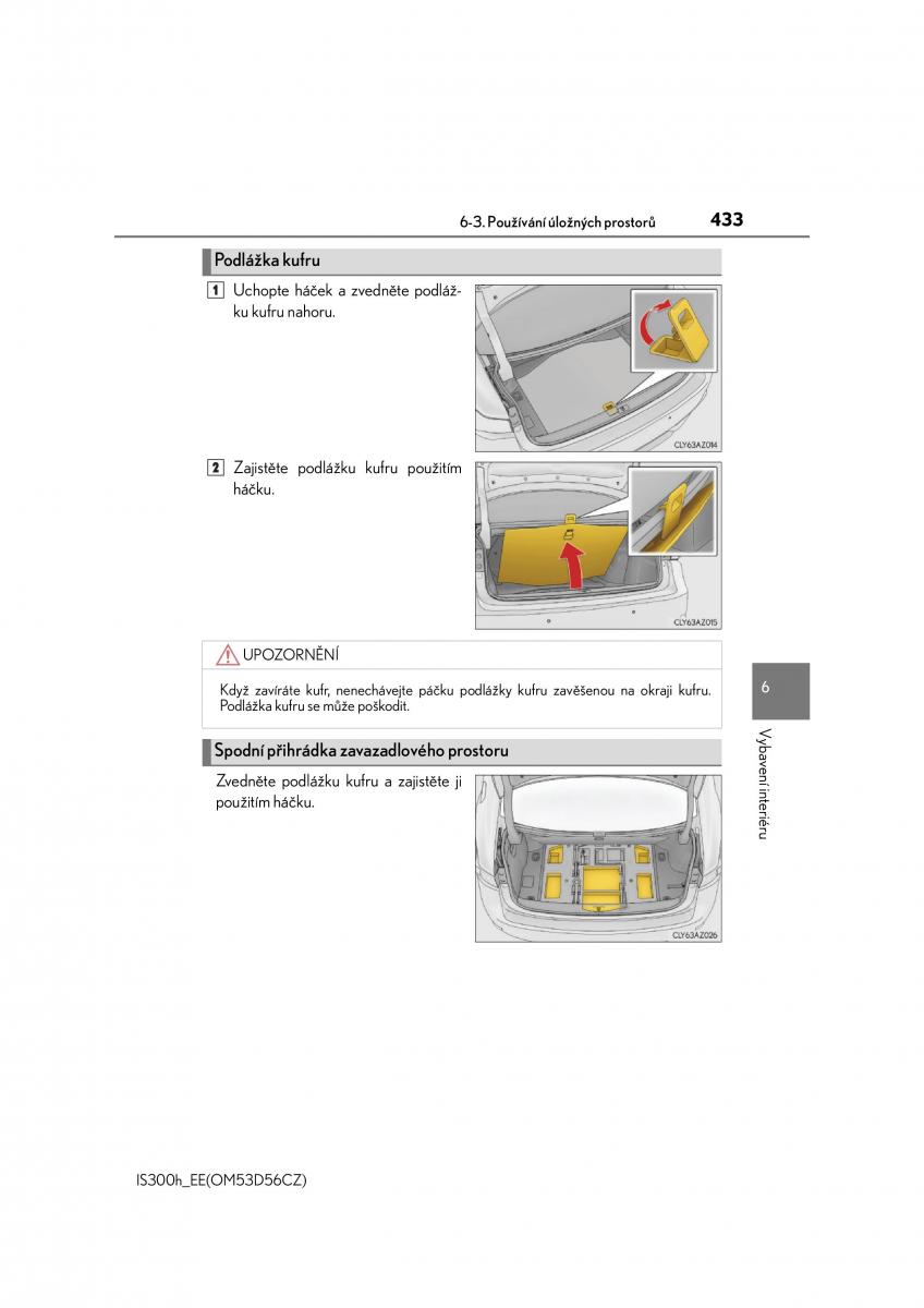 Lexus IS300h III 3 navod k obsludze / page 433