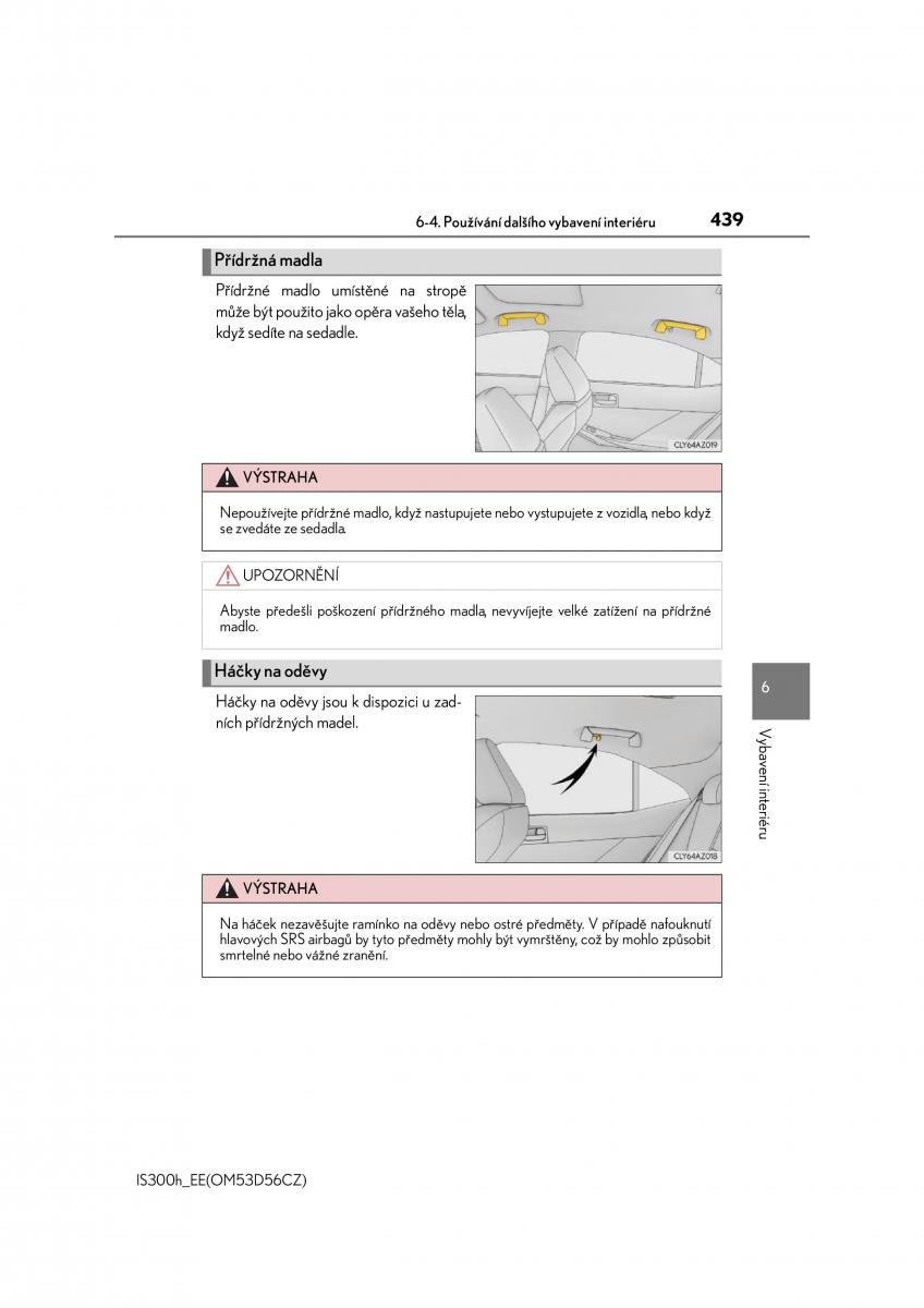 Lexus IS300h III 3 navod k obsludze / page 439