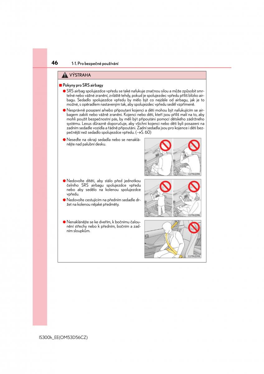 Lexus IS300h III 3 navod k obsludze / page 46