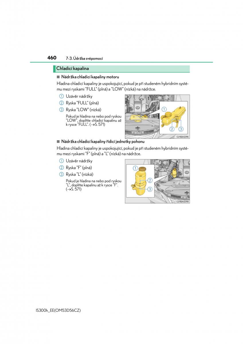 Lexus IS300h III 3 navod k obsludze / page 460