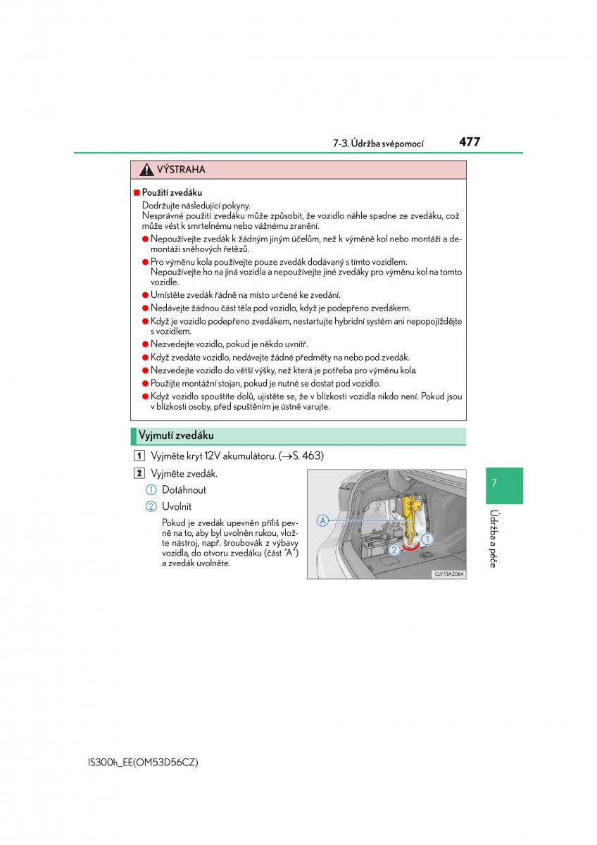 Lexus IS300h III 3 navod k obsludze / page 477