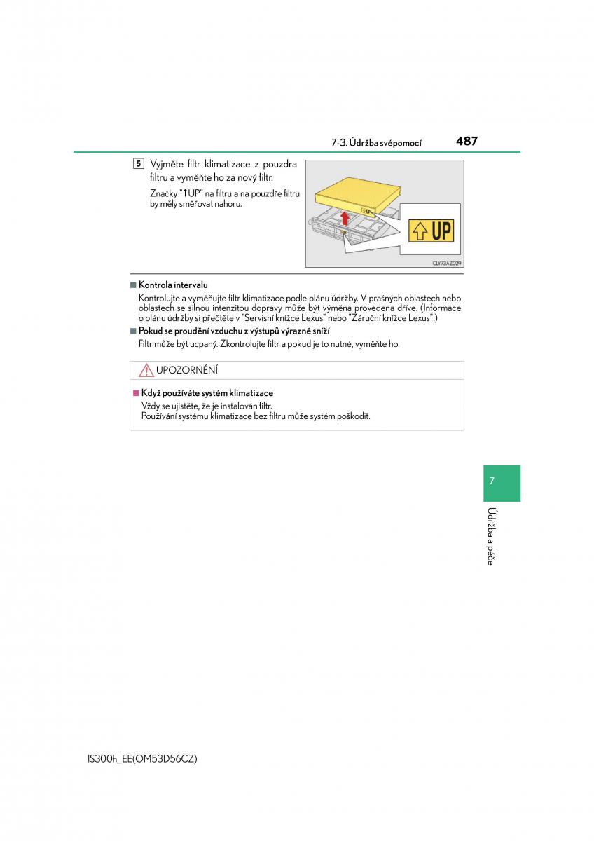 Lexus IS300h III 3 navod k obsludze / page 487
