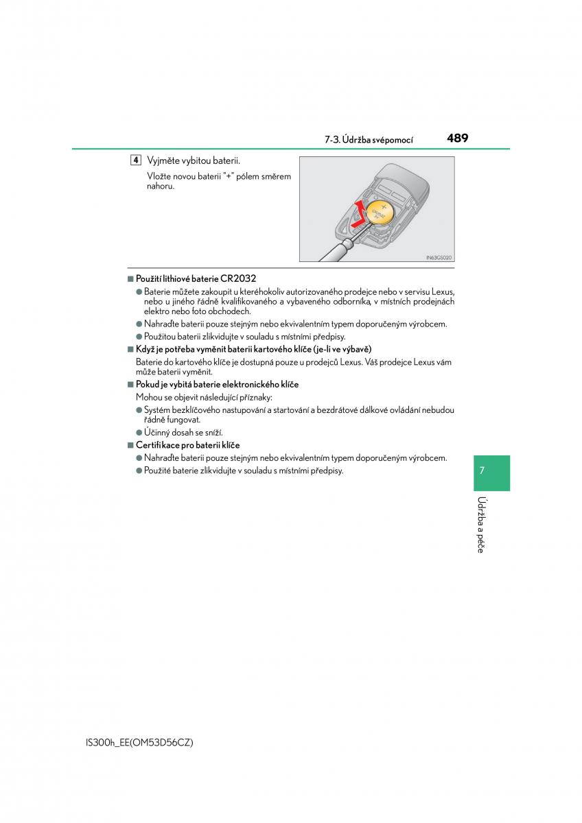 Lexus IS300h III 3 navod k obsludze / page 489