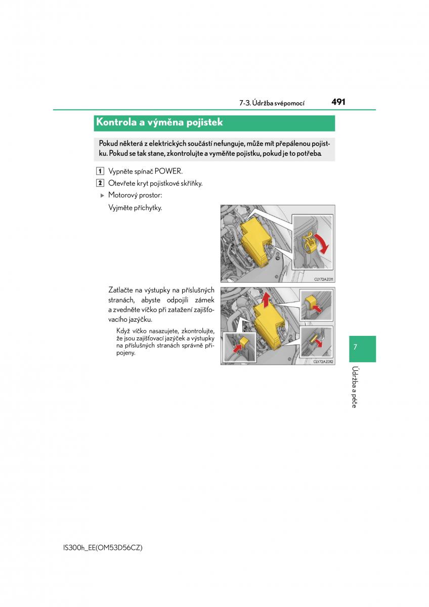Lexus IS300h III 3 navod k obsludze / page 491