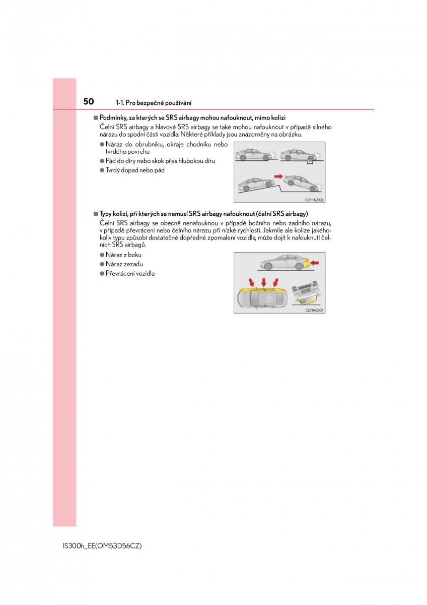 Lexus IS300h III 3 navod k obsludze / page 50