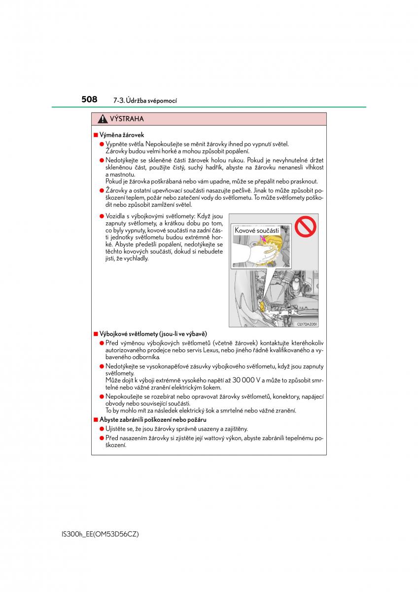 Lexus IS300h III 3 navod k obsludze / page 508