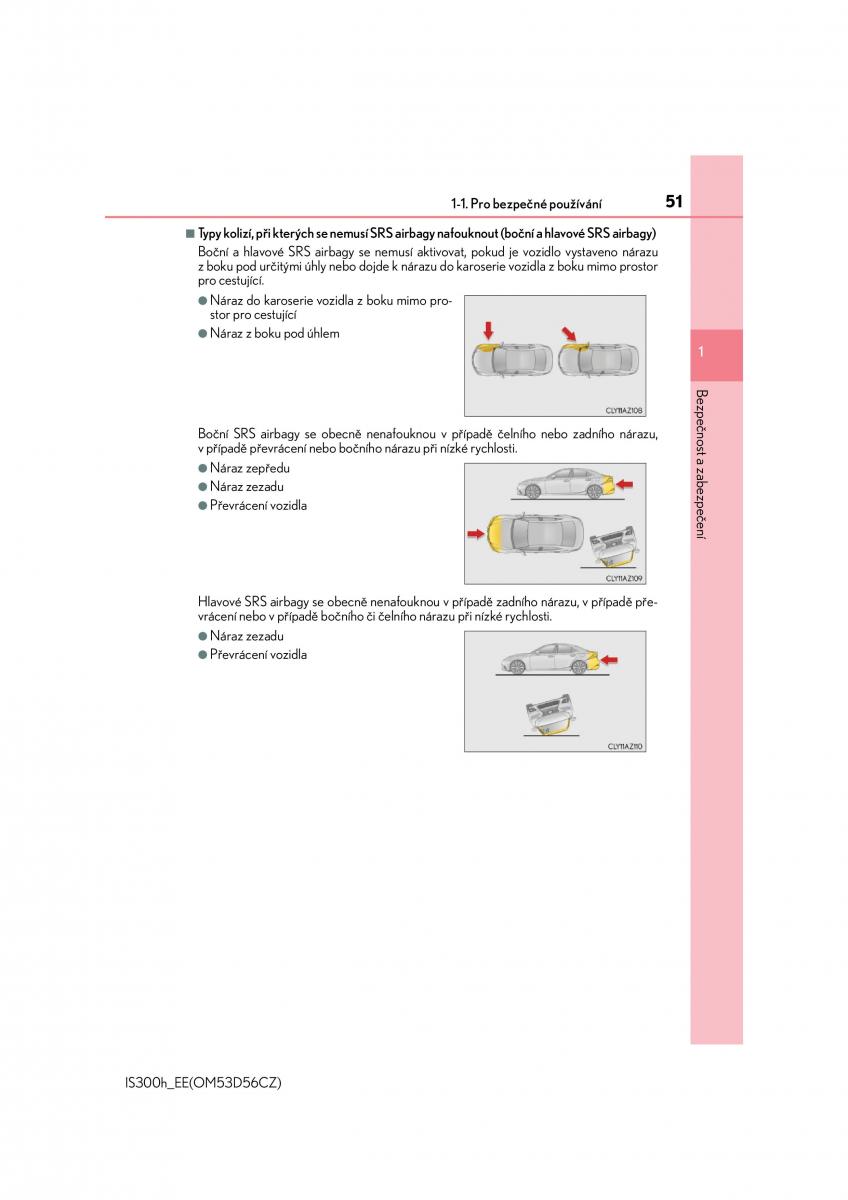 Lexus IS300h III 3 navod k obsludze / page 51