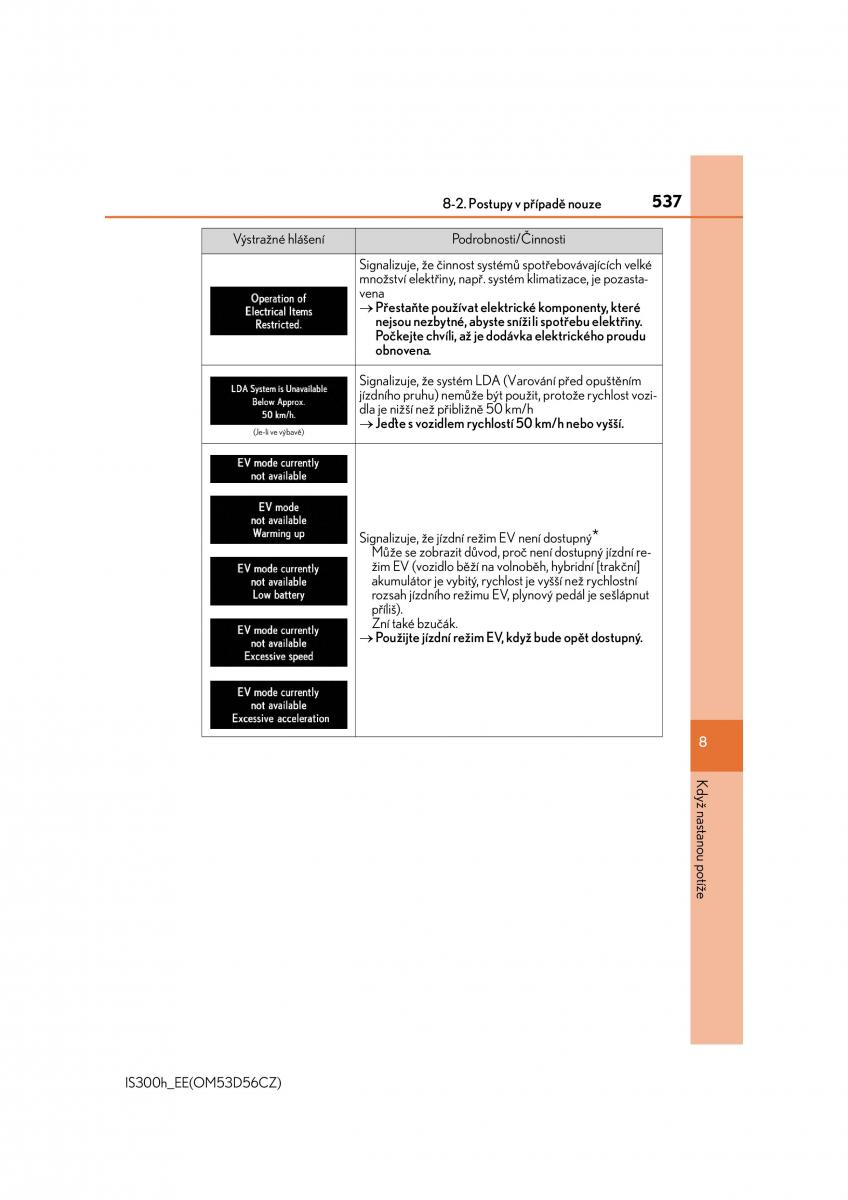 Lexus IS300h III 3 navod k obsludze / page 537