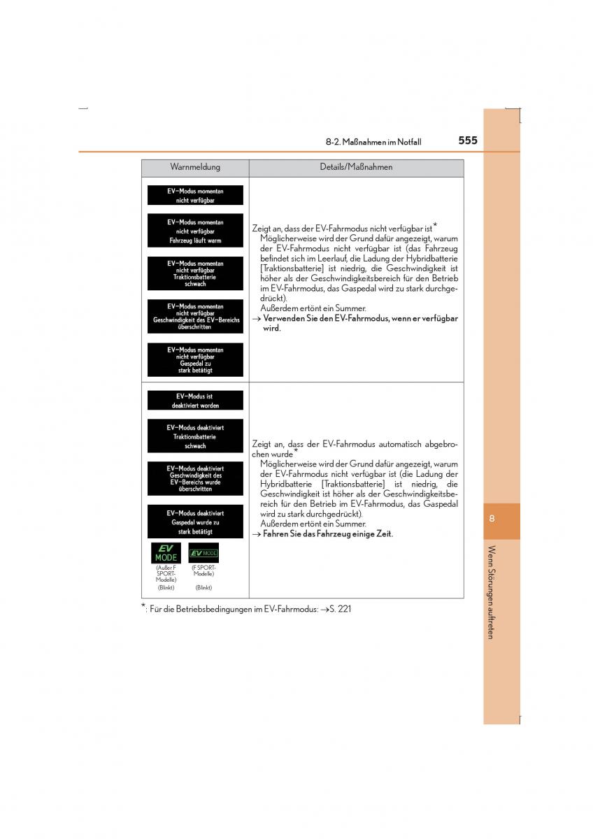 Lexus IS300h III 3 Handbuch / page 555