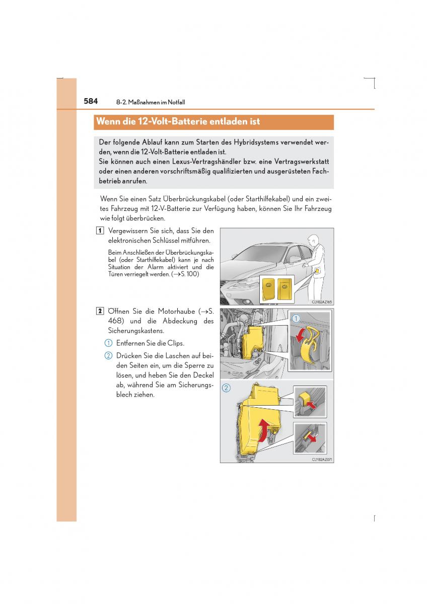 Lexus IS300h III 3 Handbuch / page 584