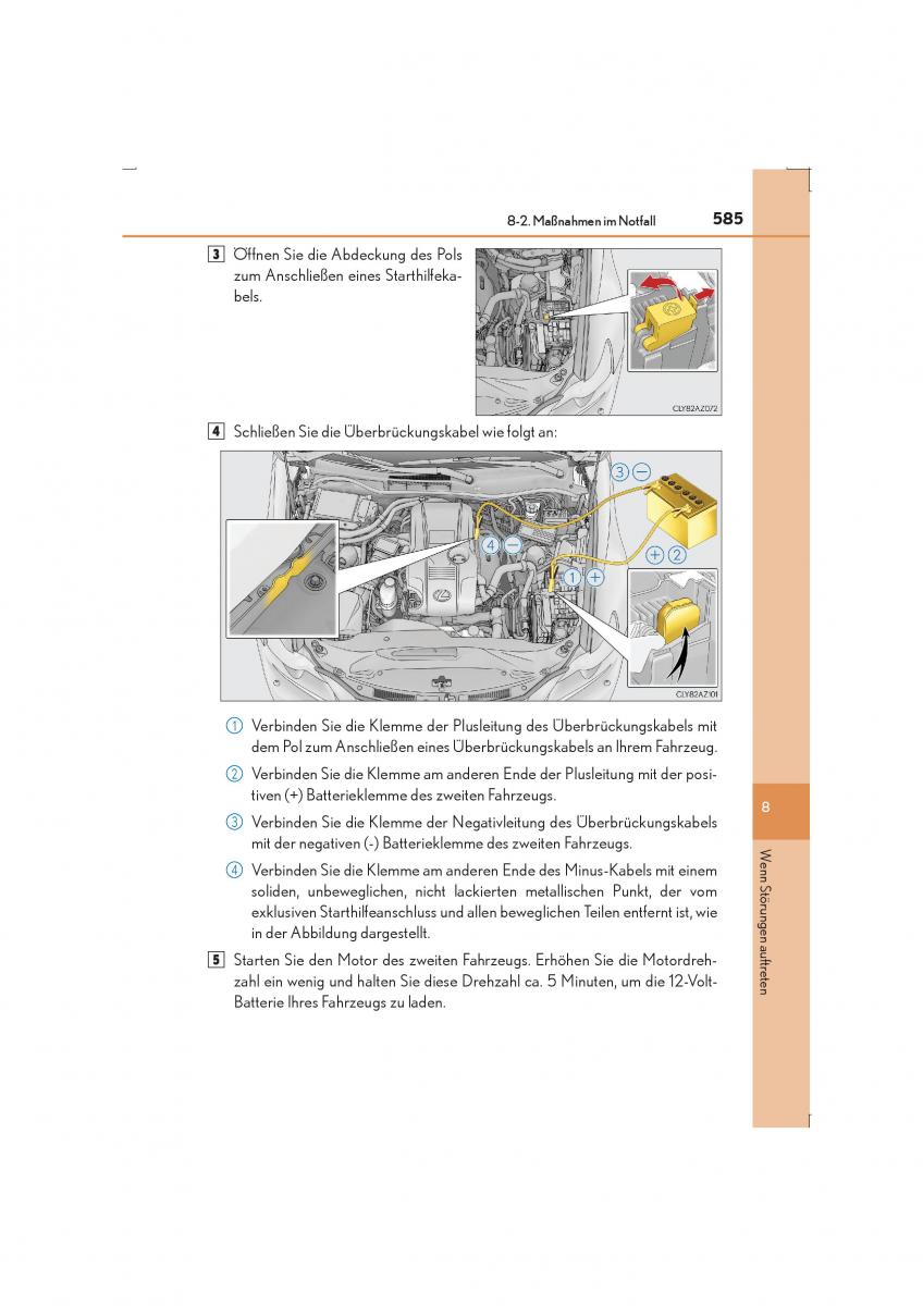 Lexus IS300h III 3 Handbuch / page 585