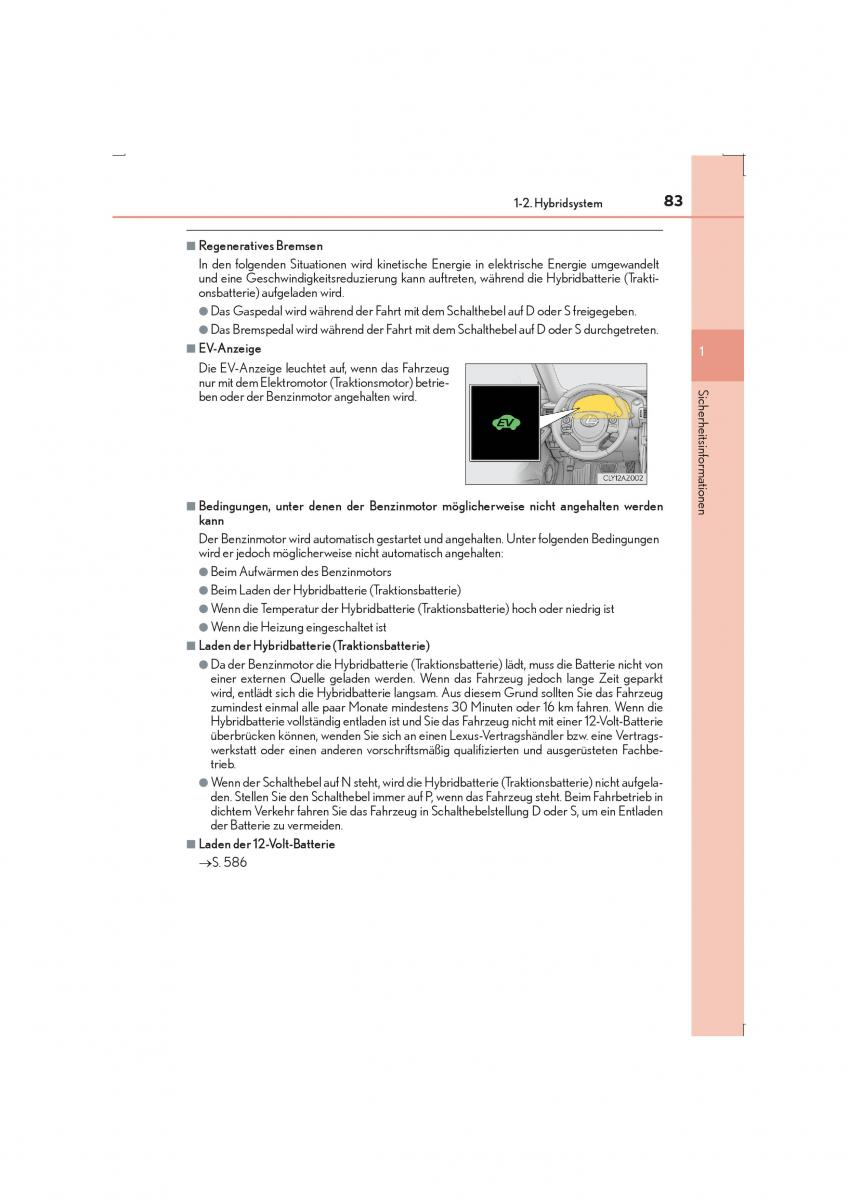 Lexus IS300h III 3 Handbuch / page 83