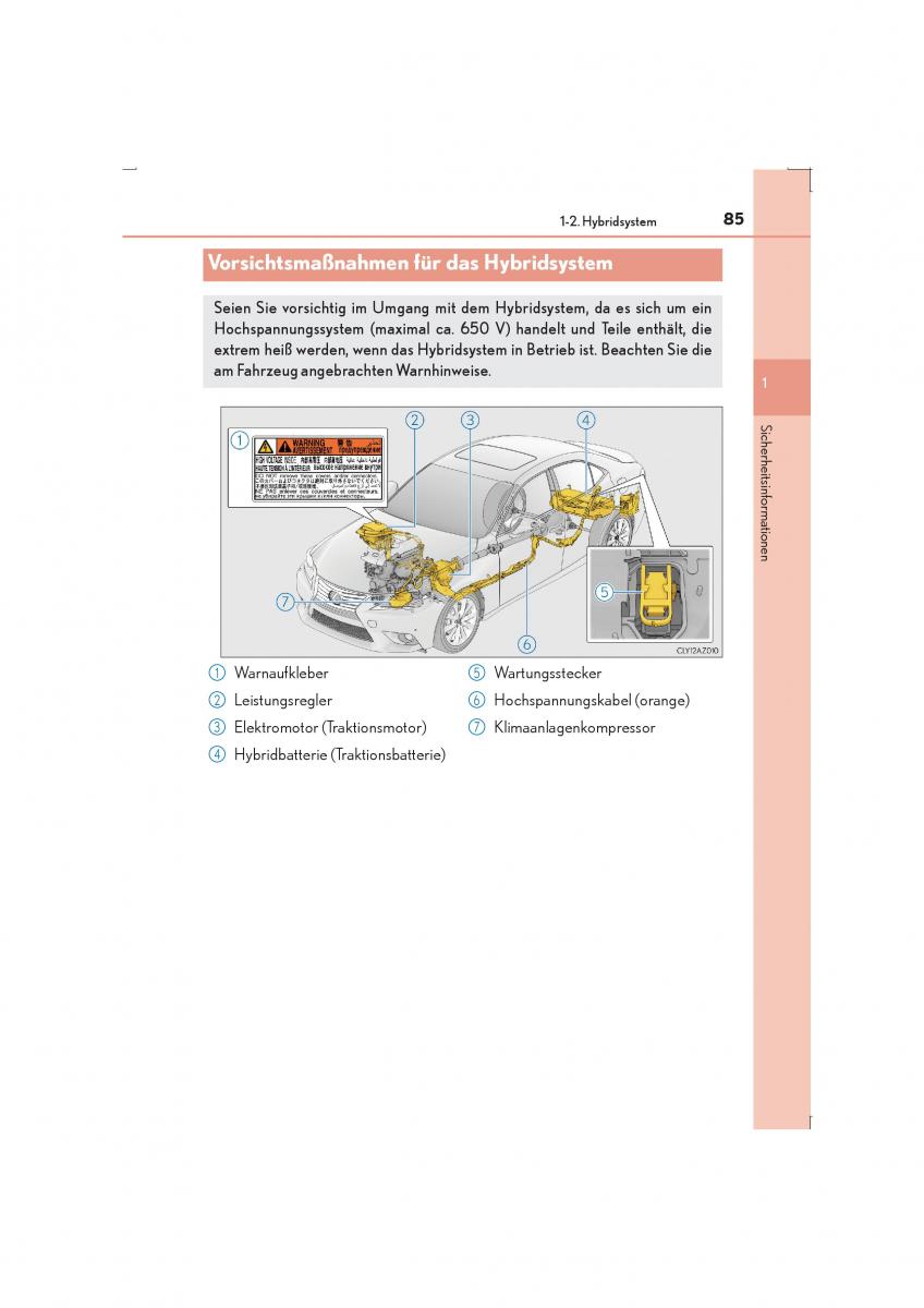 Lexus IS300h III 3 Handbuch / page 85