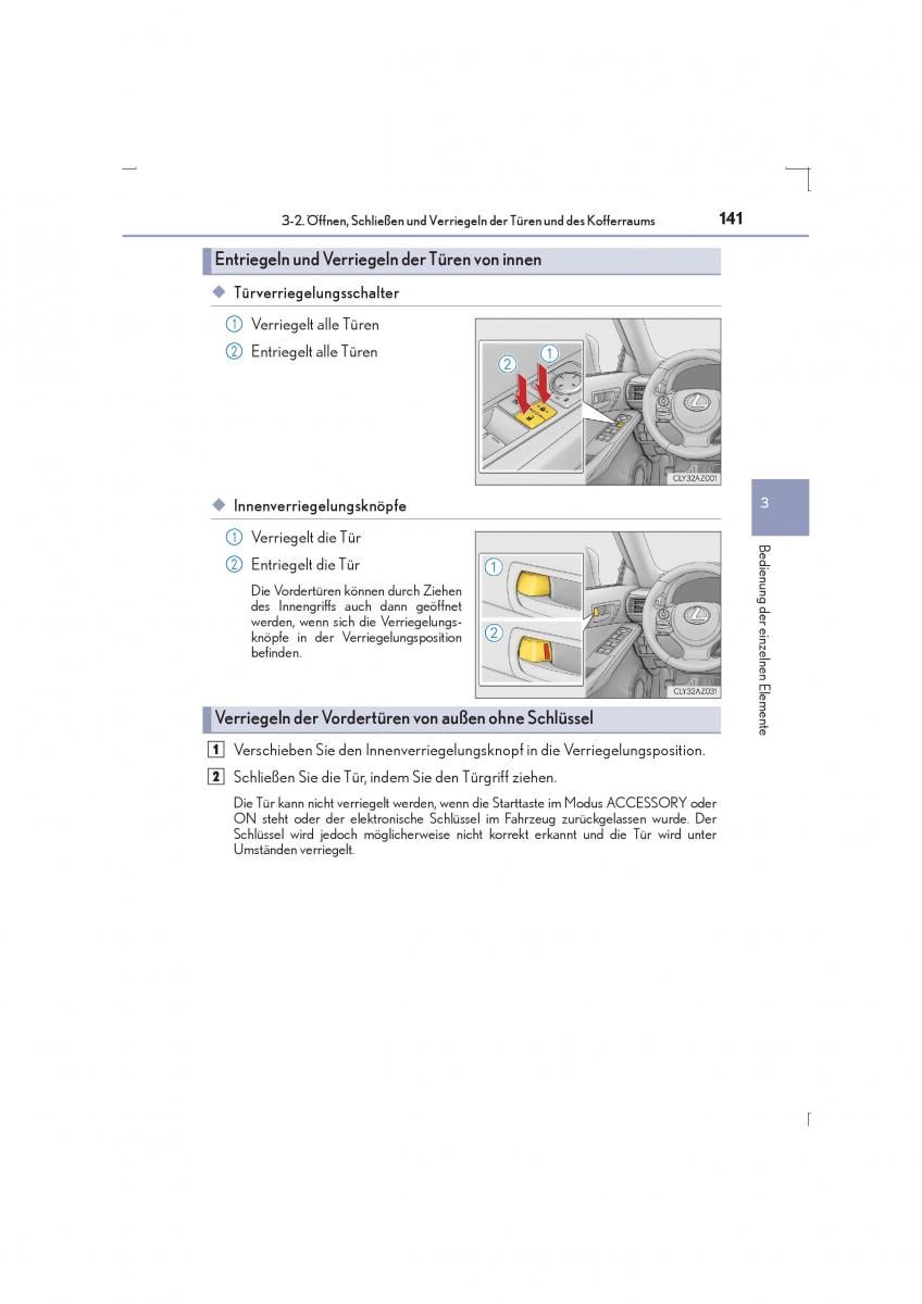 Lexus IS300h III 3 Handbuch / page 141