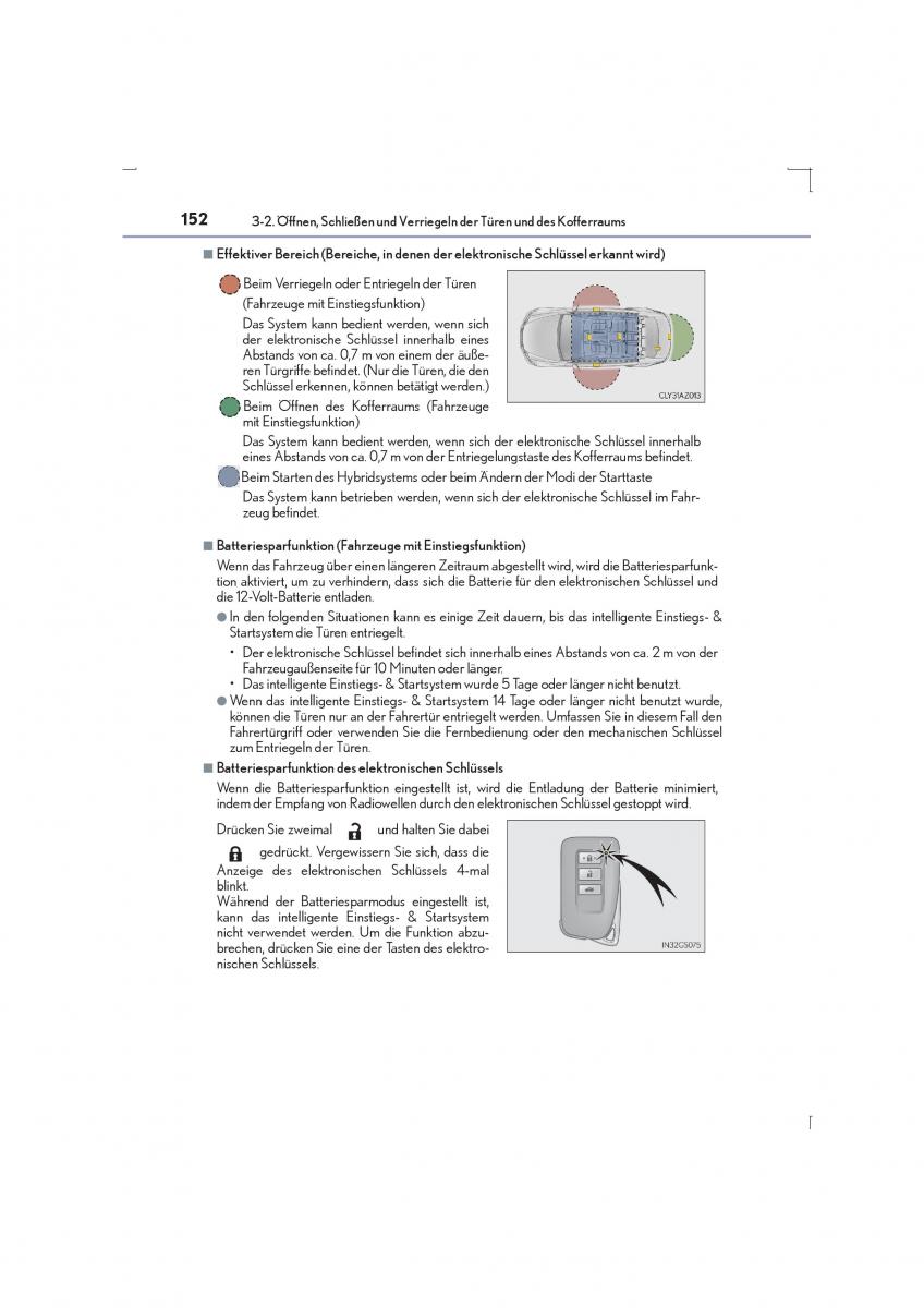 Lexus IS300h III 3 Handbuch / page 152