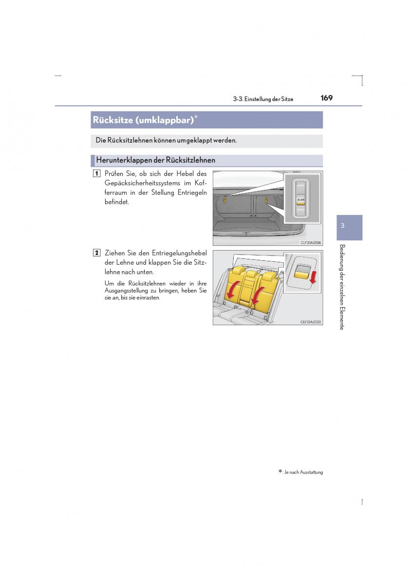 Lexus IS300h III 3 Handbuch / page 169