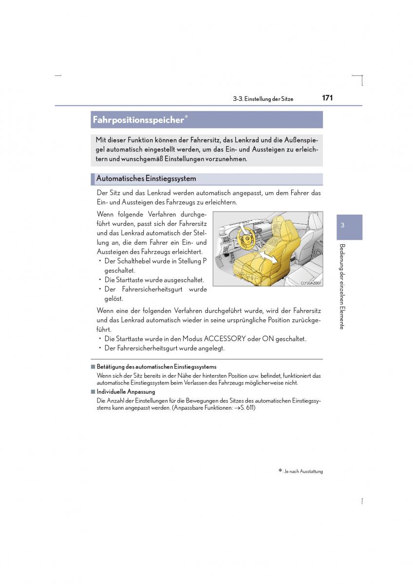 Lexus IS300h III 3 Handbuch / page 171