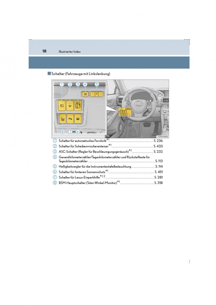 Lexus IS300h III 3 Handbuch / page 18