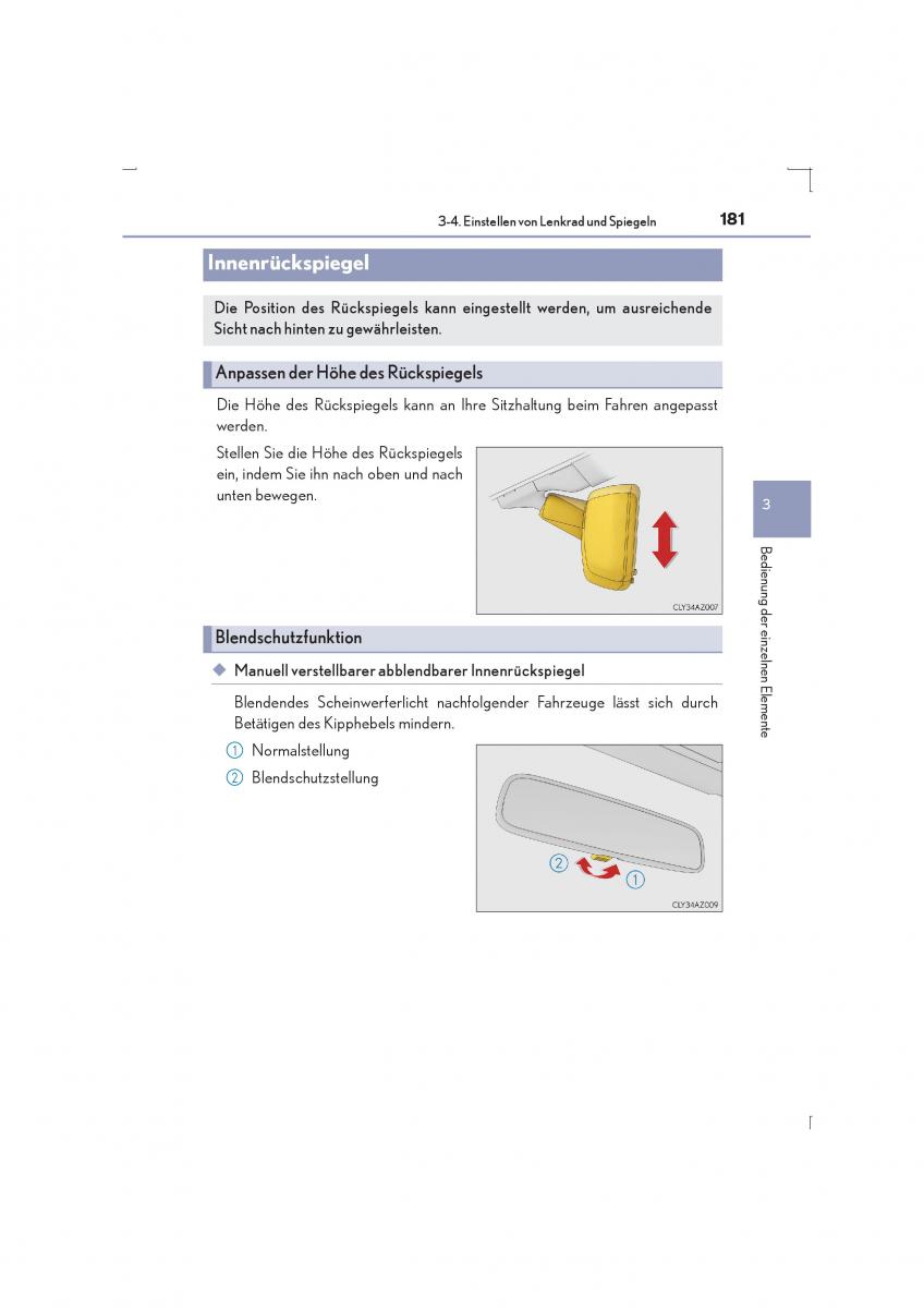 Lexus IS300h III 3 Handbuch / page 181