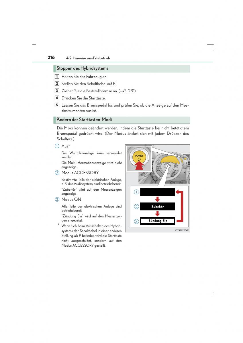 Lexus IS300h III 3 Handbuch / page 216