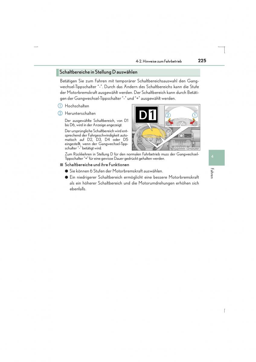 Lexus IS300h III 3 Handbuch / page 225