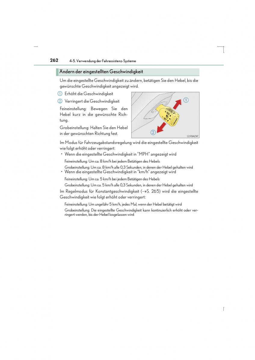 Lexus IS300h III 3 Handbuch / page 262