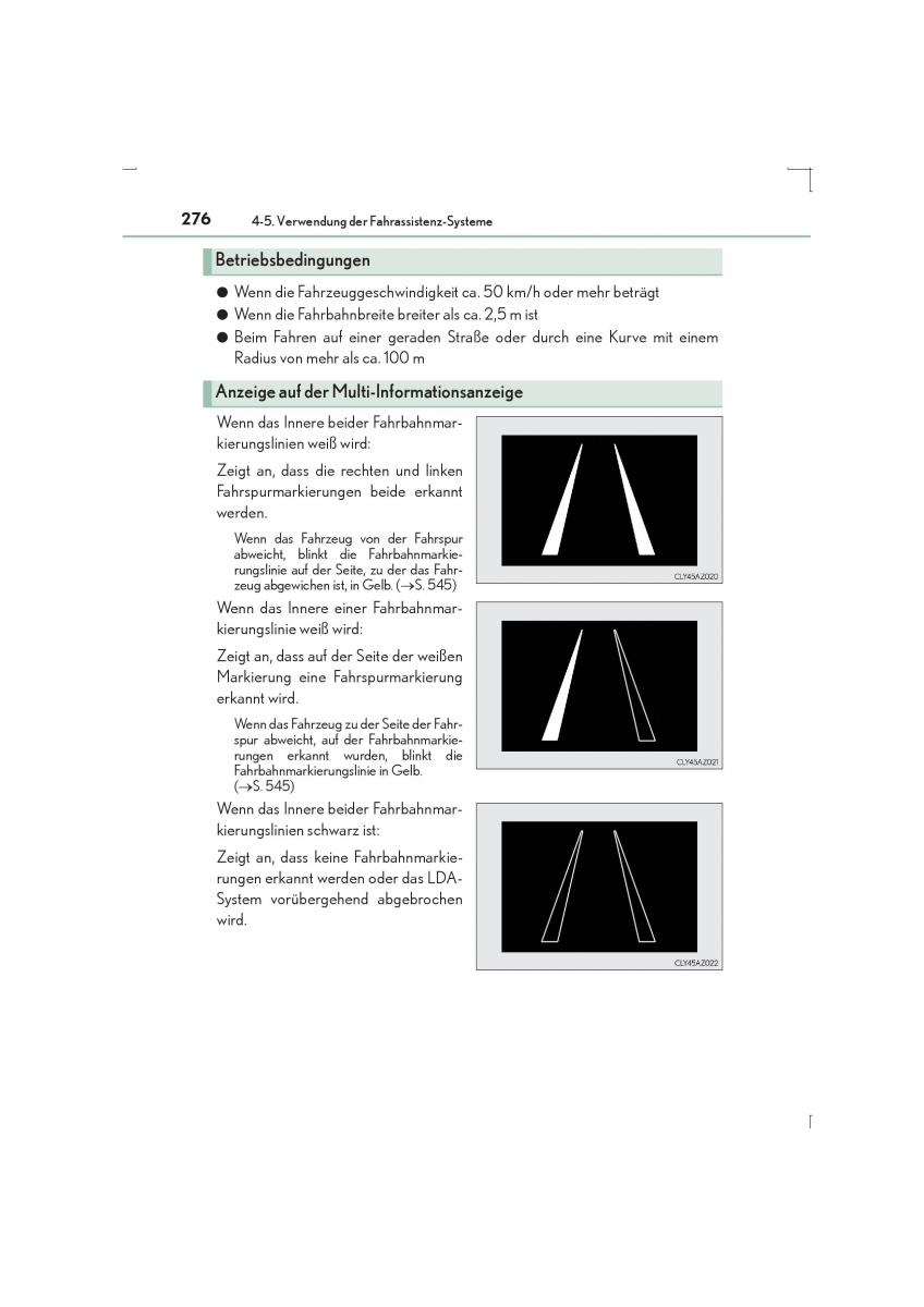 Lexus IS300h III 3 Handbuch / page 276