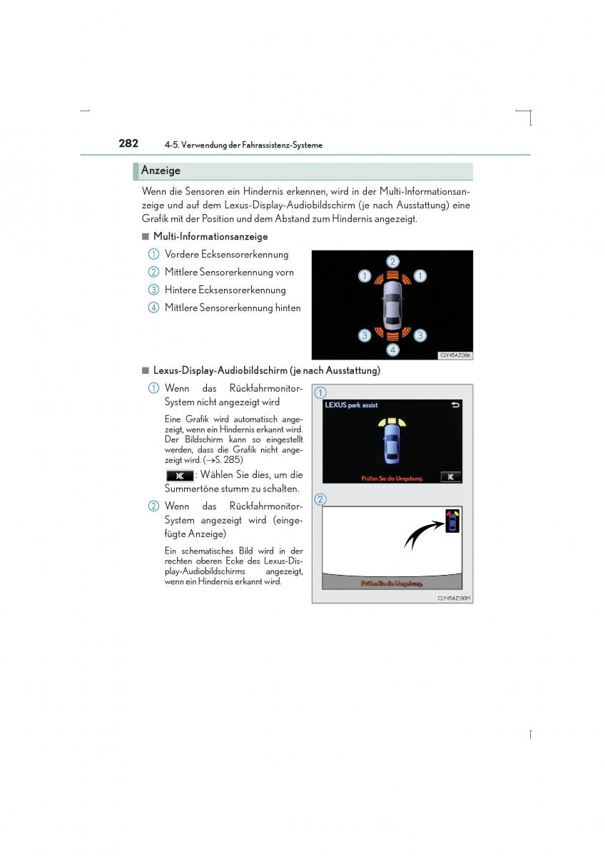 Lexus IS300h III 3 Handbuch / page 282