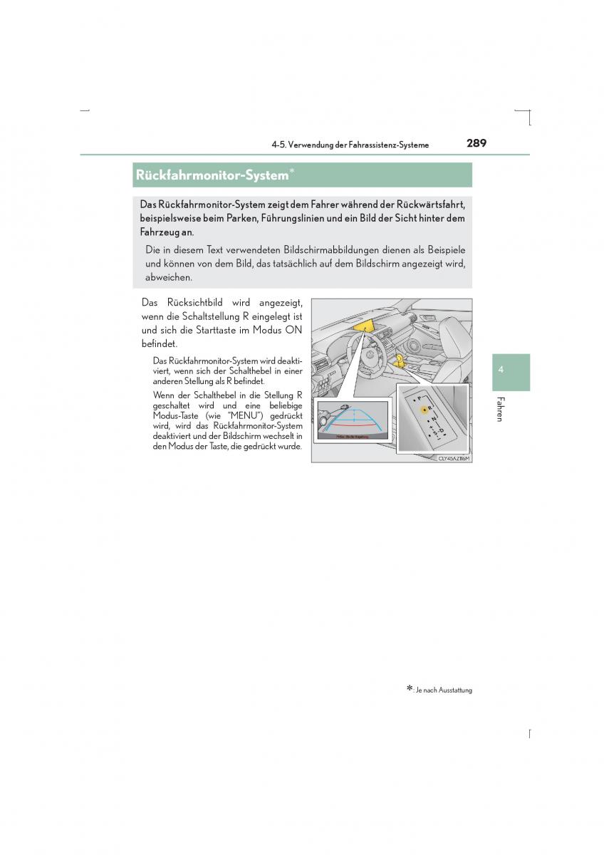 Lexus IS300h III 3 Handbuch / page 289