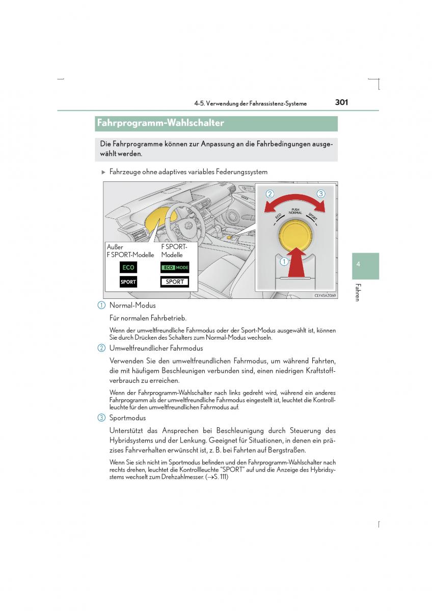 Lexus IS300h III 3 Handbuch / page 301