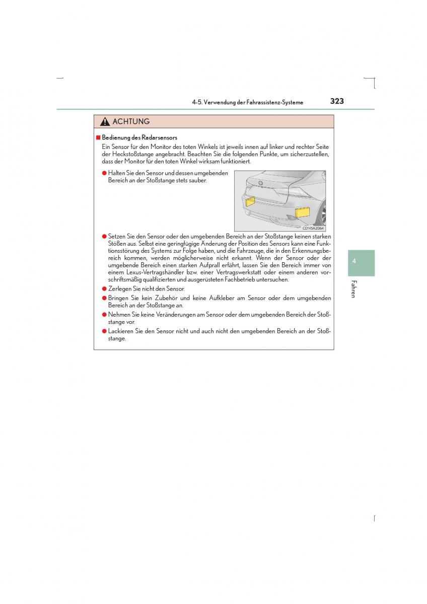 Lexus IS300h III 3 Handbuch / page 323