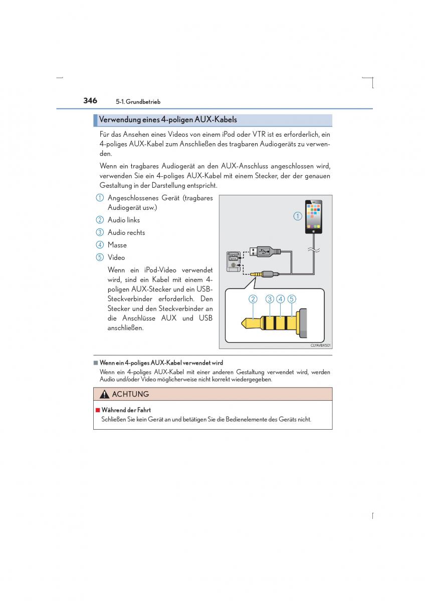 Lexus IS300h III 3 Handbuch / page 346