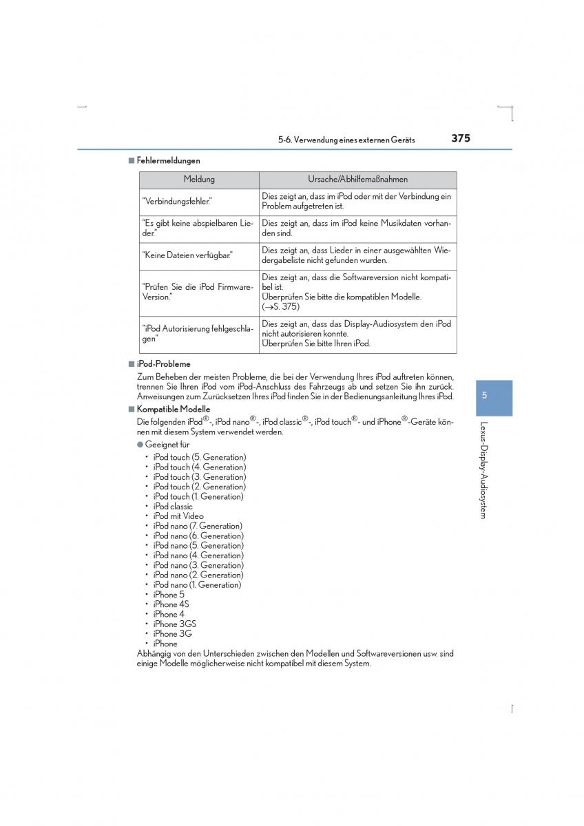 Lexus IS300h III 3 Handbuch / page 375