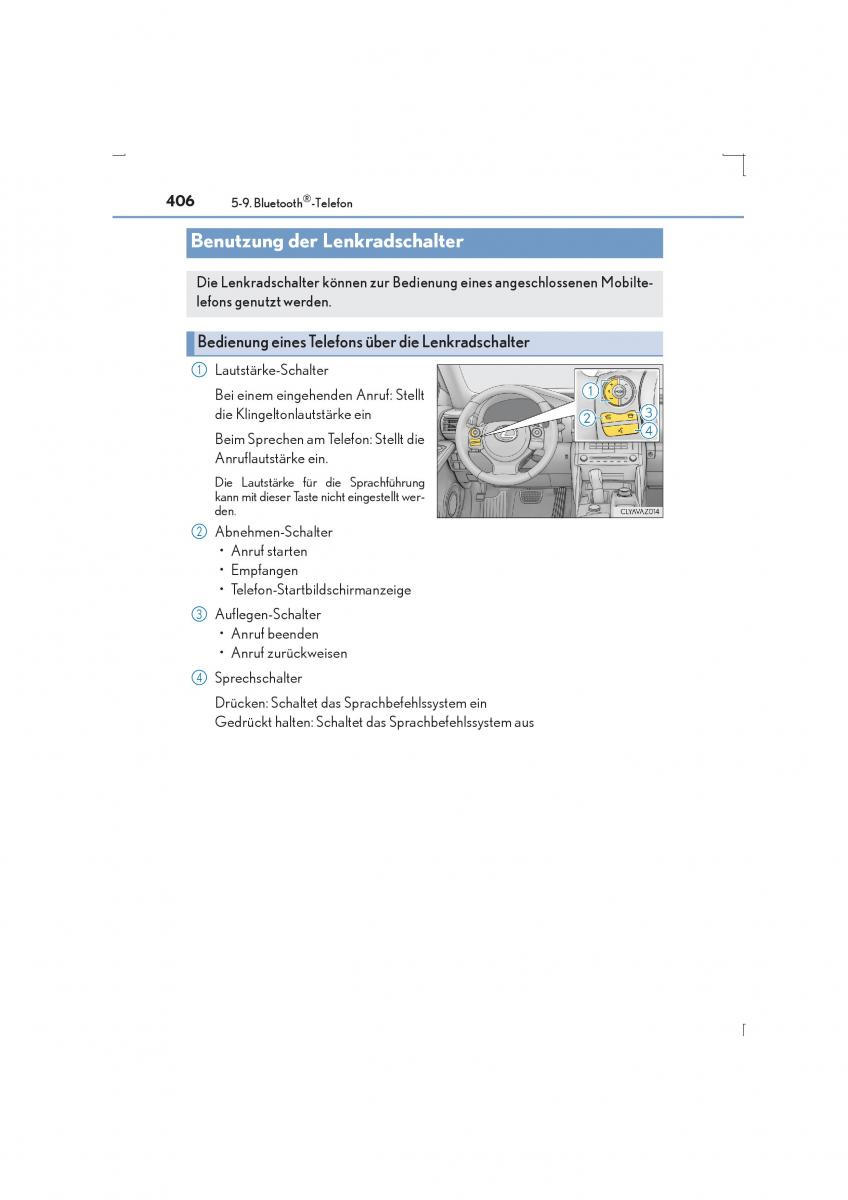 Lexus IS300h III 3 Handbuch / page 406