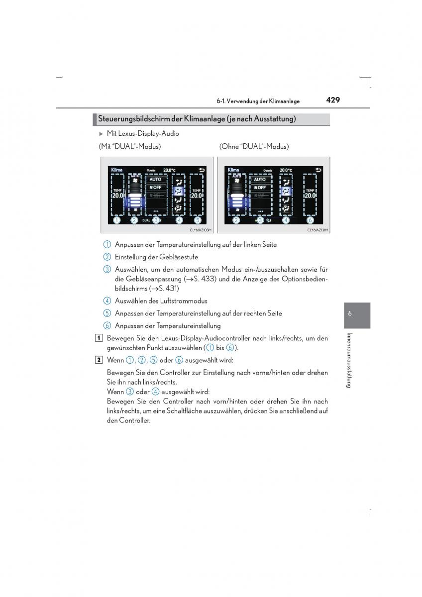 Lexus IS300h III 3 Handbuch / page 429