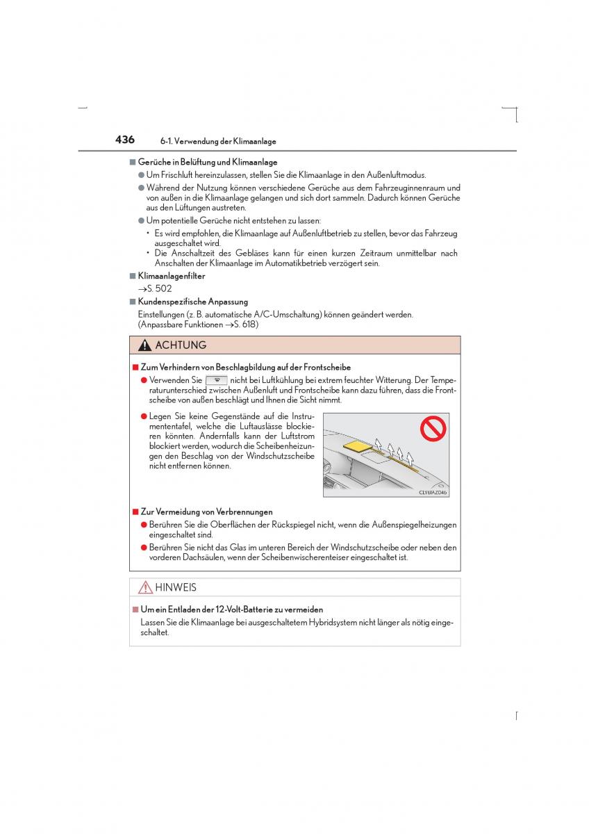 Lexus IS300h III 3 Handbuch / page 436