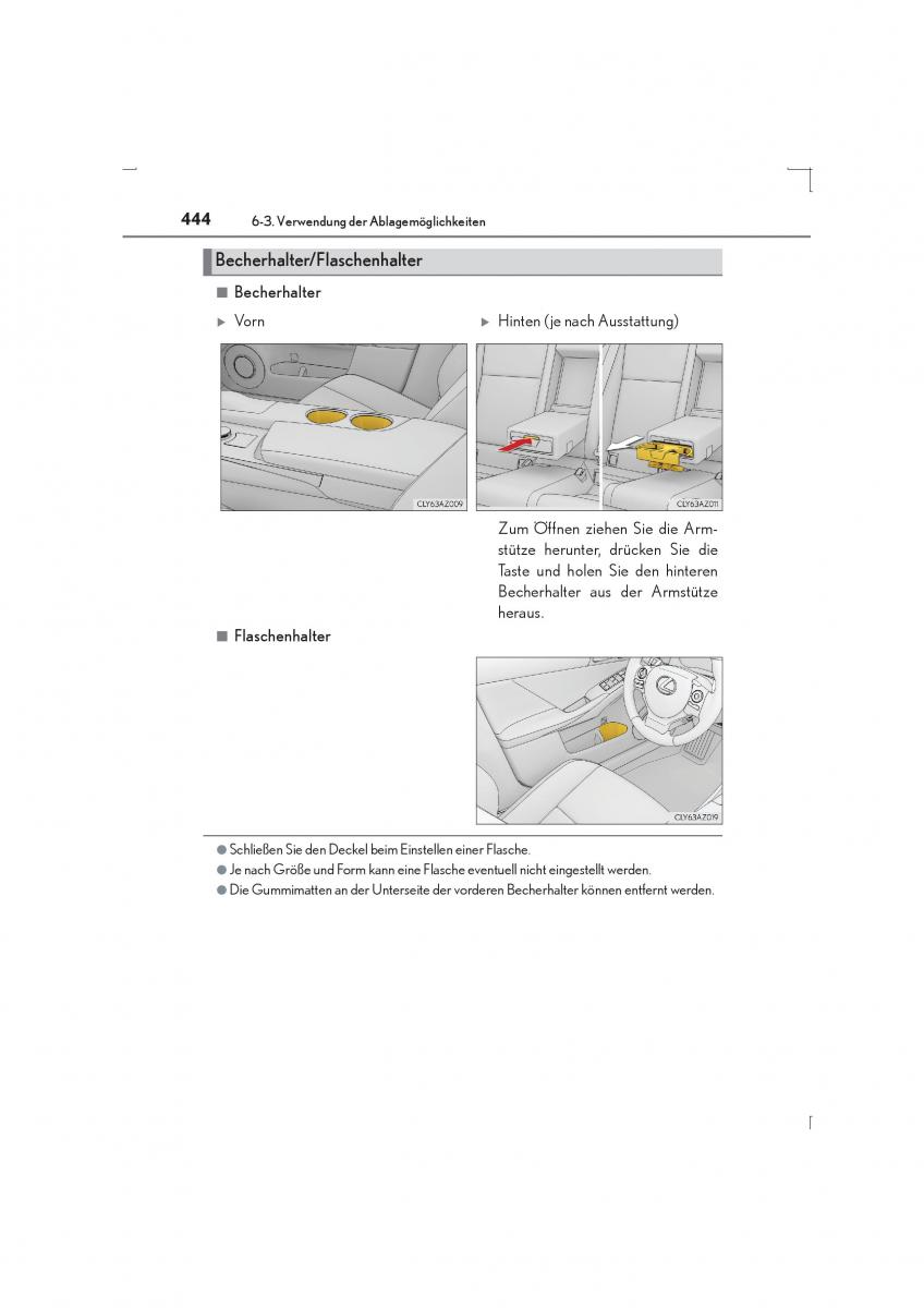 Lexus IS300h III 3 Handbuch / page 444