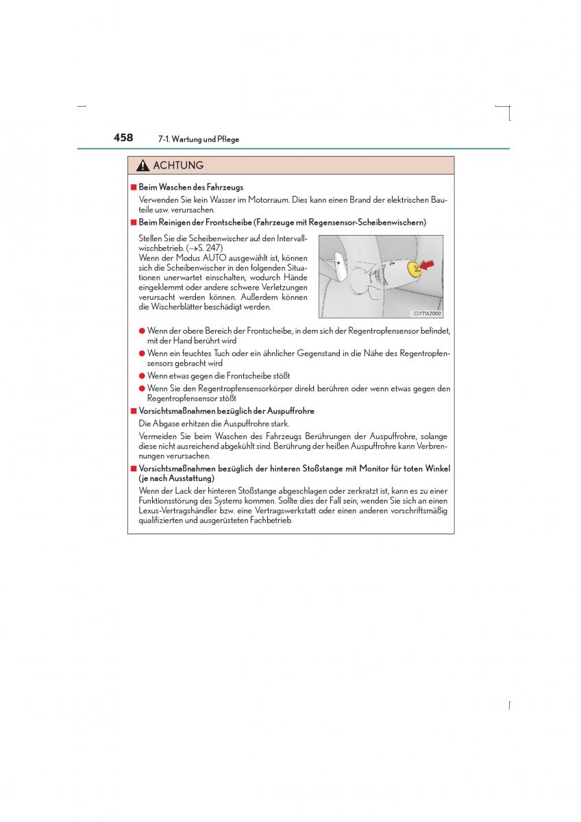 Lexus IS300h III 3 Handbuch / page 458