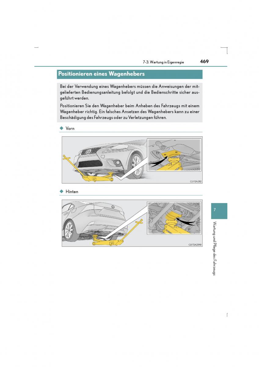 Lexus IS300h III 3 Handbuch / page 469