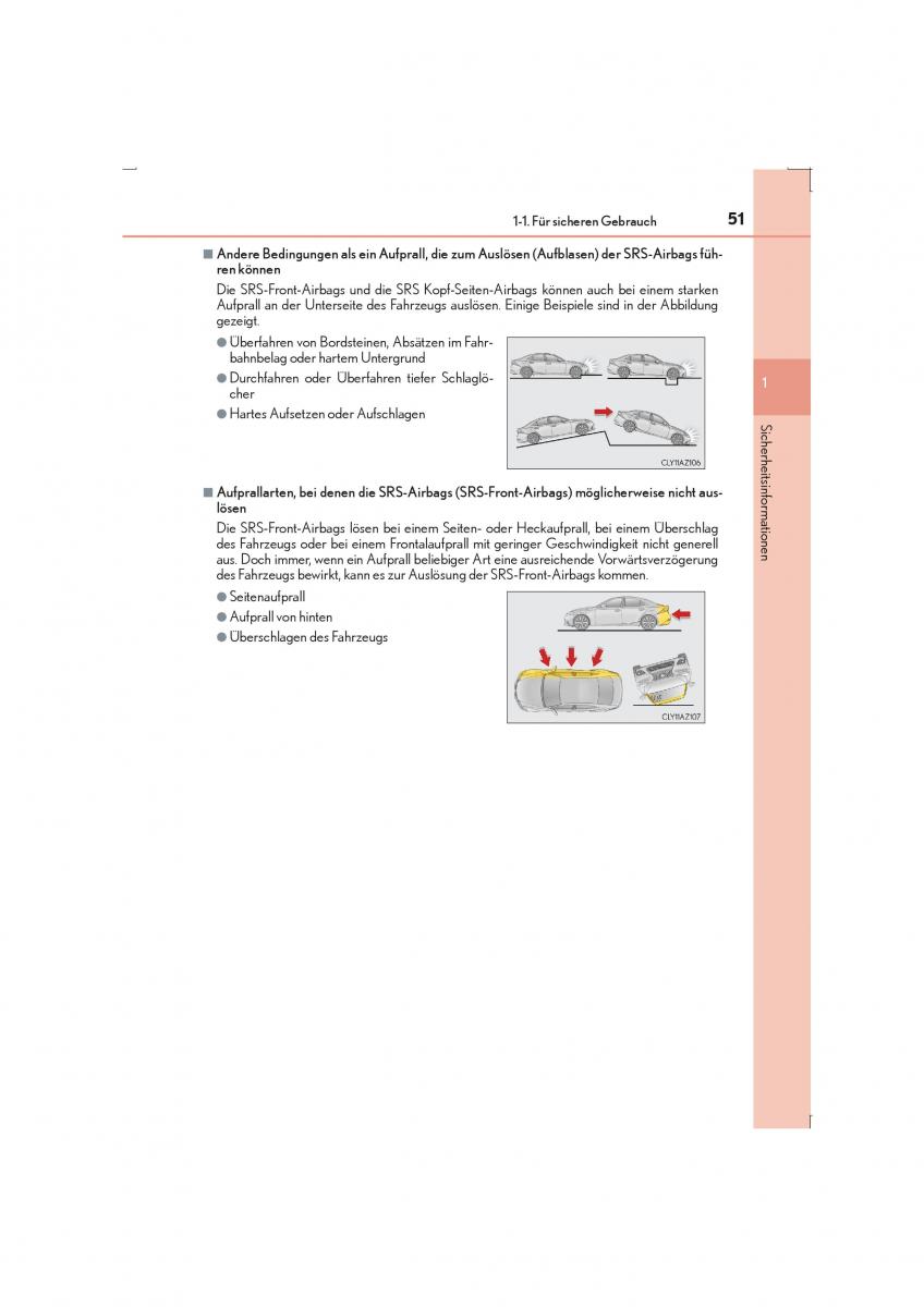 Lexus IS300h III 3 Handbuch / page 51