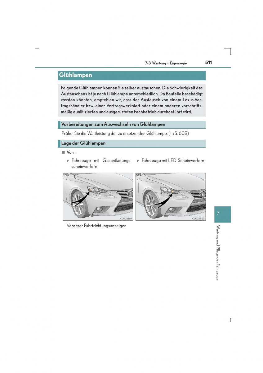 Lexus IS300h III 3 Handbuch / page 511