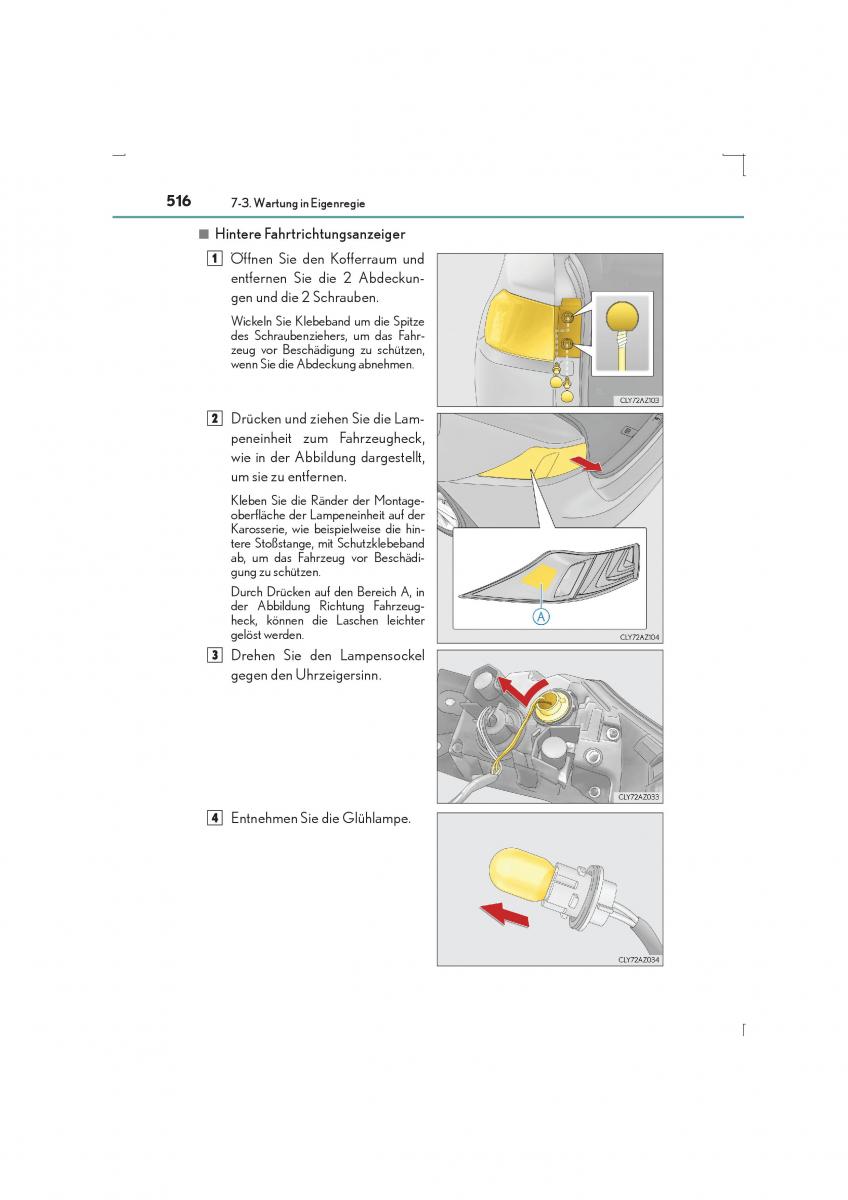 Lexus IS300h III 3 Handbuch / page 516