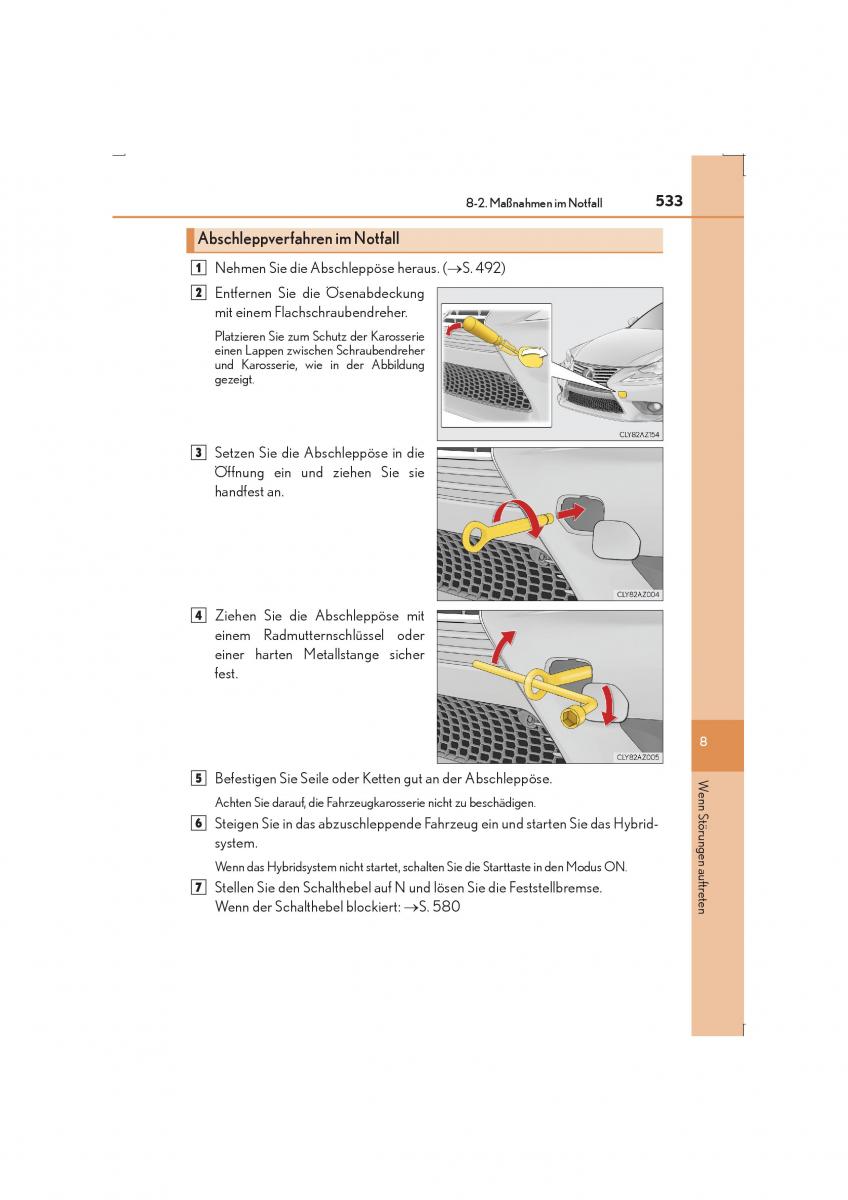 Lexus IS300h III 3 Handbuch / page 533