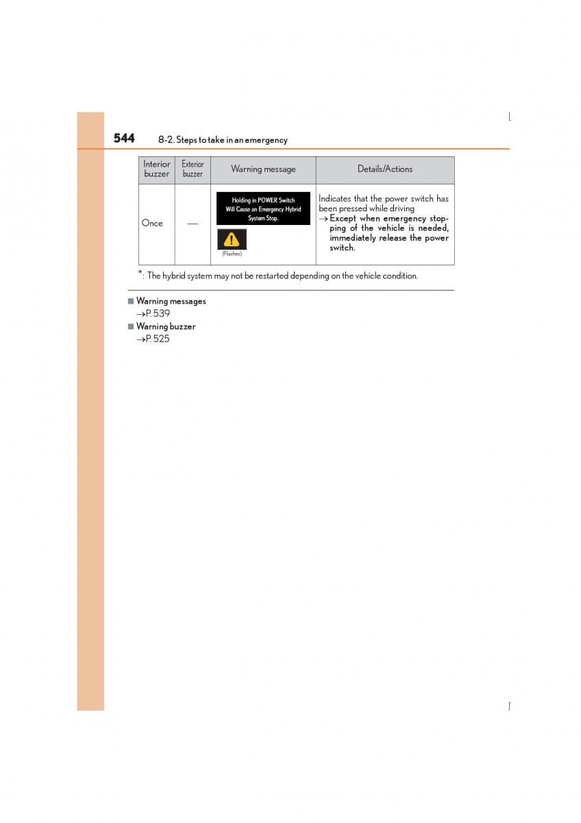 Lexus IS300h III 3 owners manual / page 544