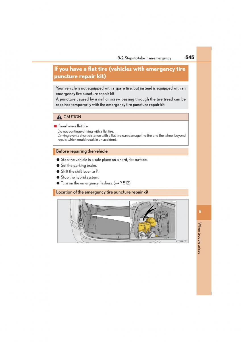 Lexus IS300h III 3 owners manual / page 545