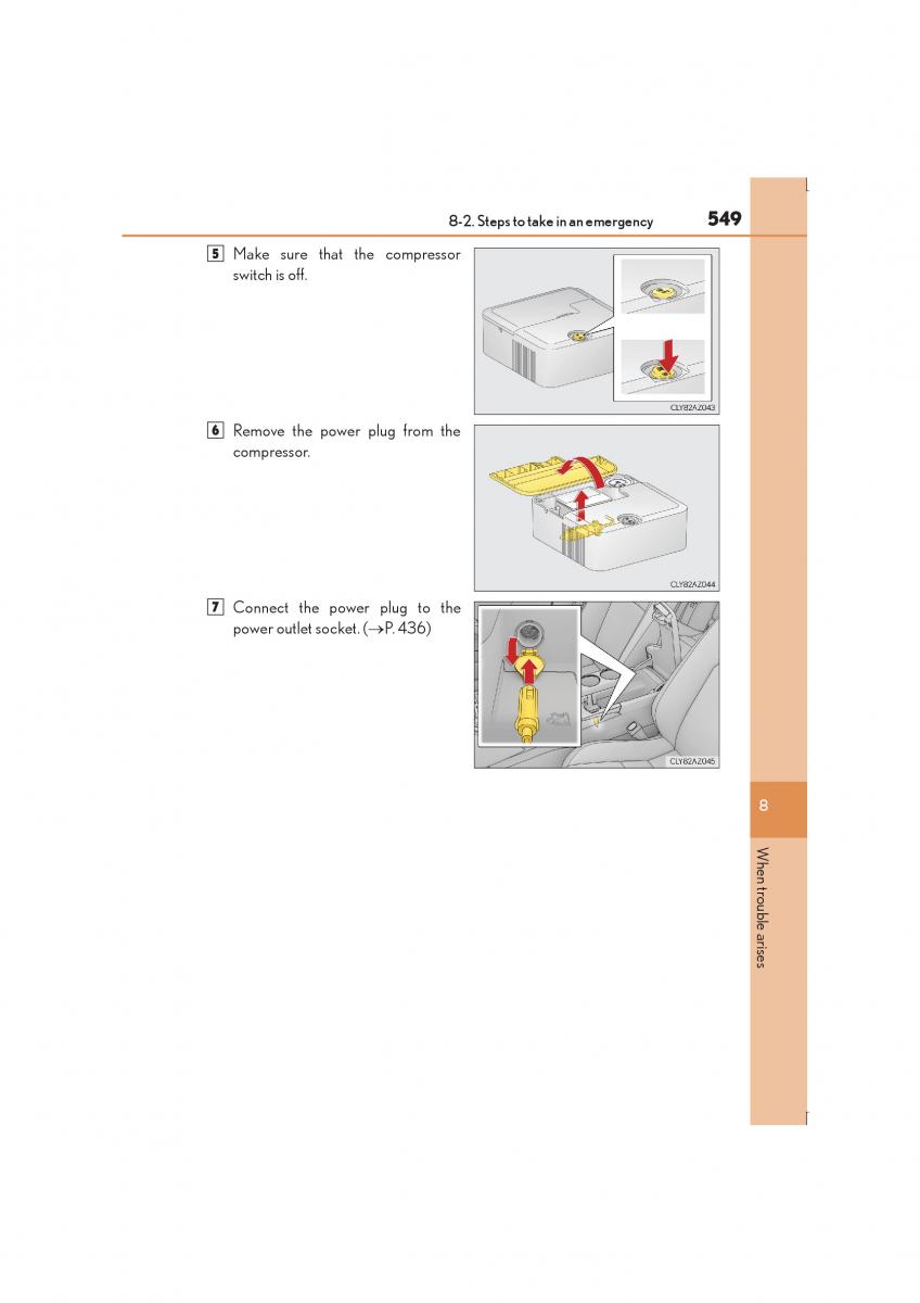 Lexus IS300h III 3 owners manual / page 549