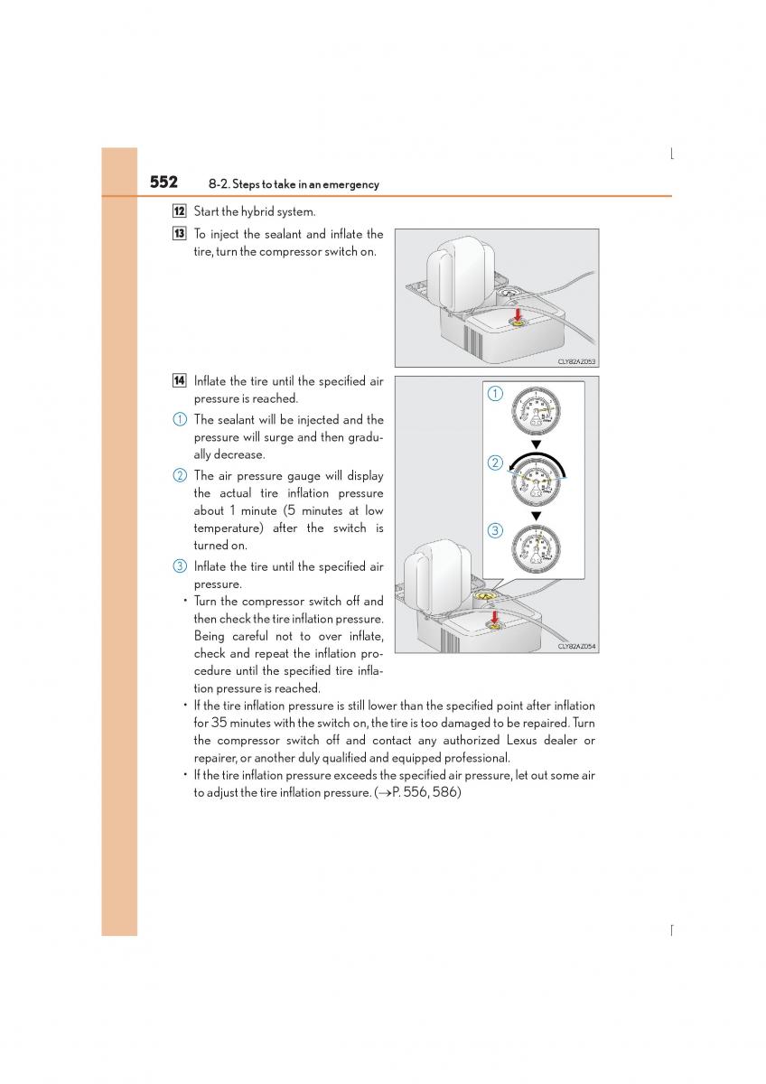 Lexus IS300h III 3 owners manual / page 552